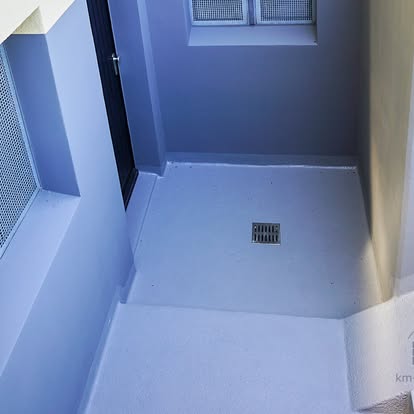 Bodenbeschichtung auf einem Balkon