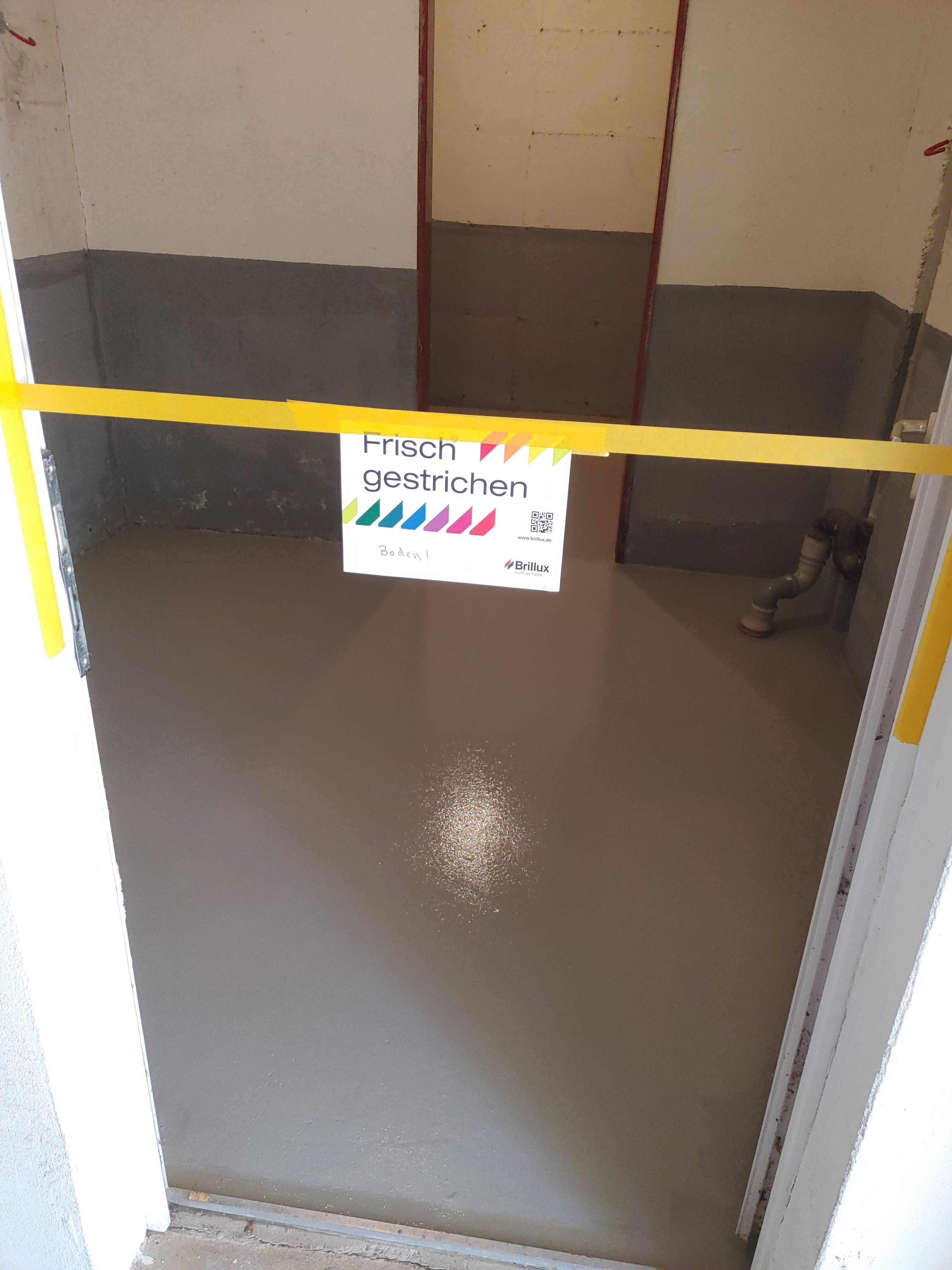 Frisch beschichteter Innenraum