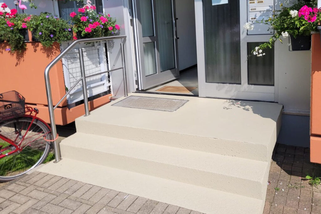 Beschichten einer Treppenanlage im 2K System